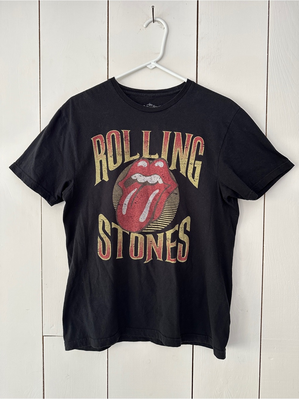 Rolling Stones Graphic T-Shirt Sz M Black 100% Cotton